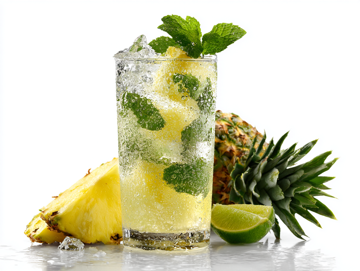 Pineapple Coconut Mojito Mocktail Bomb