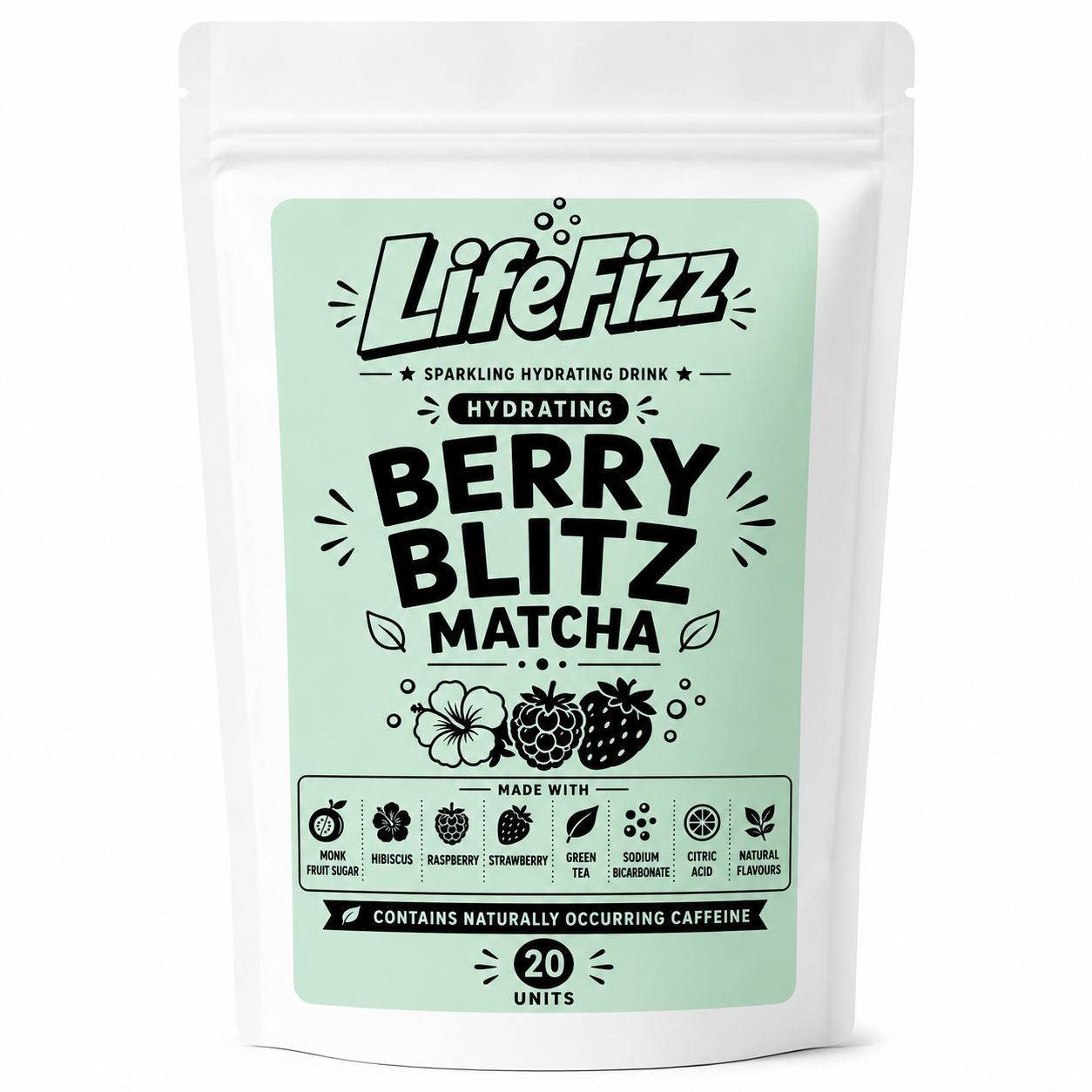 Berry Blitz Matcha LifeFizz | LifeFizz| The Amazing Beverage