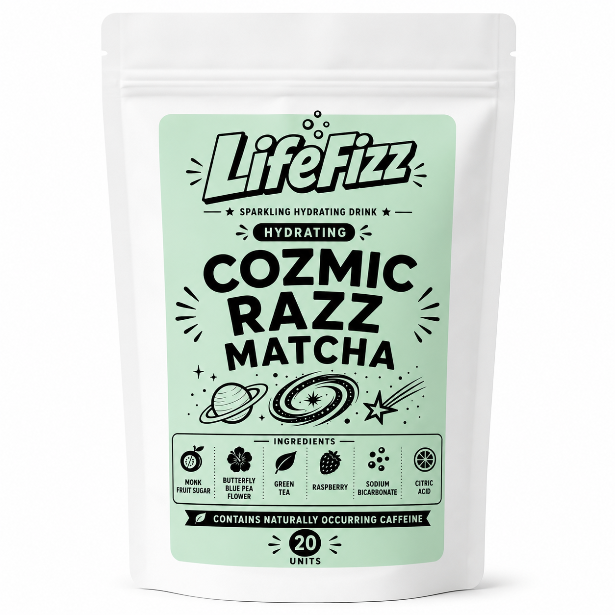 Cosmic Razz Matcha | LifeFizz| The Amazing Beverage Company – The
