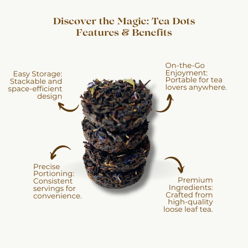 Cream Earl Grey Tea Dots - The Amazing Tea Company