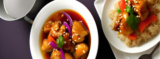 Taiwanese Sweet and Sour Chicken with a Lavender Twist
