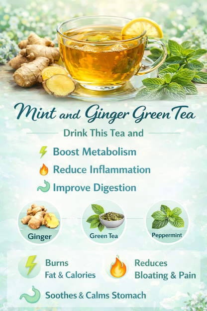 MInt and Ginger Green Tea