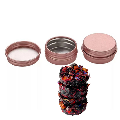 Round Tea Dot Travel Tin - Rose Gold - The Amazing Tea Company