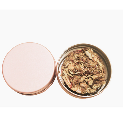 Round Tea Dot Travel Tin - Rose Gold - The Amazing Tea Company