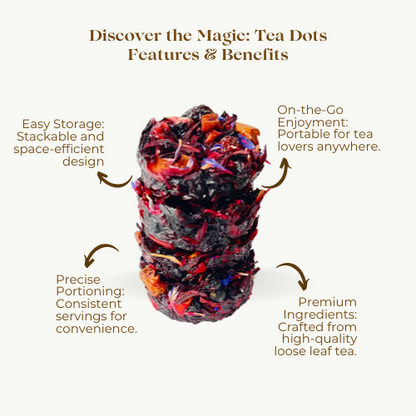 Blueberry Tea Dots - The Amazing Tea Company