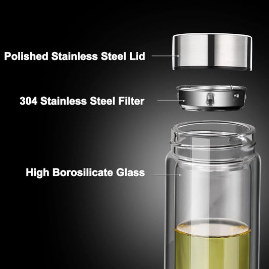 Glass Tea Infuser Bottle